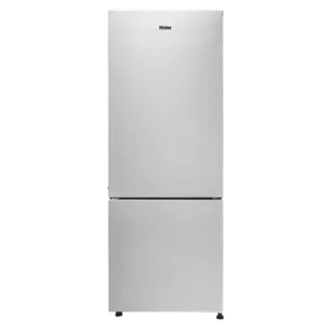 Haier 300 Litres 2 Star Frost Free Double Door Bottom Mount Refrigerator with Antibacterial Gasket (HRB-3502BS-P, Brushline Silver)