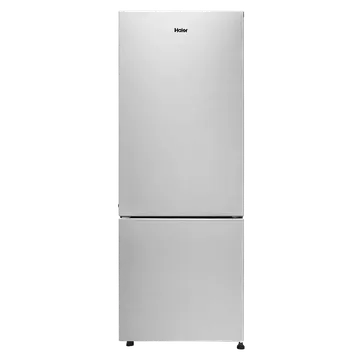 Haier 300 Litres 2 Star Frost Free Double Door Bottom Mount Refrigerator with Antibacterial Gasket (HRB-3502BS-P, Brushline Silver)