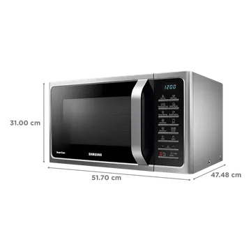 SAMSUNG 28L Convection Microwave Oven with Slim Fry Technology (MC28A5025VS/TL, Black) - Image 2