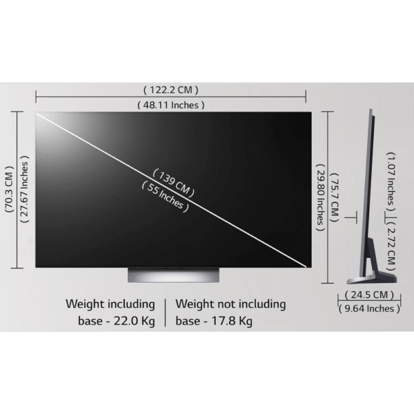 LG G3 139 cm (55 inch) OLED 4K Ultra HD WebOS TV with Dolby Vision and Dolby Atmos - Image 2