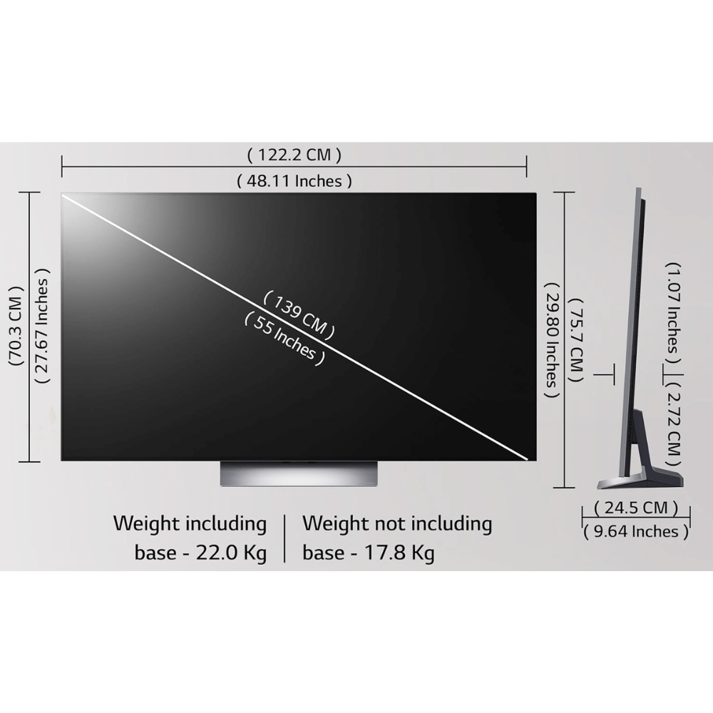 LG G3 139 cm (55 inch) OLED 4K Ultra HD WebOS TV with Dolby Vision and Dolby Atmos - Image 2