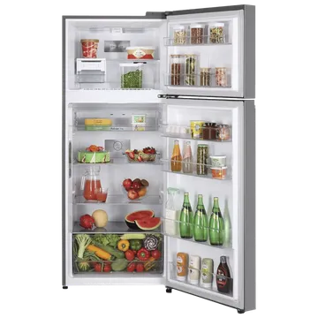 LG 398 Litres 2 Star Frost Free Double Door Convertible Refrigerator with Smart Diagnosis (GL-S422SPZY.DPZZEB, Shiny Steel) - Image 2