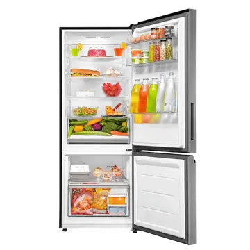 Haier 300 Litres 2 Star Frost Free Double Door Bottom Mount Refrigerator with Antibacterial Gasket (HRB-3502BS-P, Brushline Silver) - Image 4