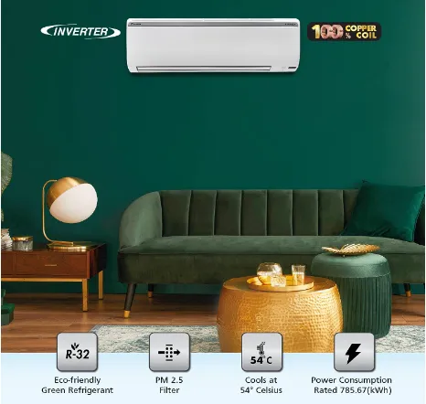 Daikin Wall Mounted Split AC 5280 W (18004) 5 Star Inverter FTKM50UV16VA | (Approx 1.5 Ton), Auto cooling, Triple Display, Best in class efficiency - Image 2