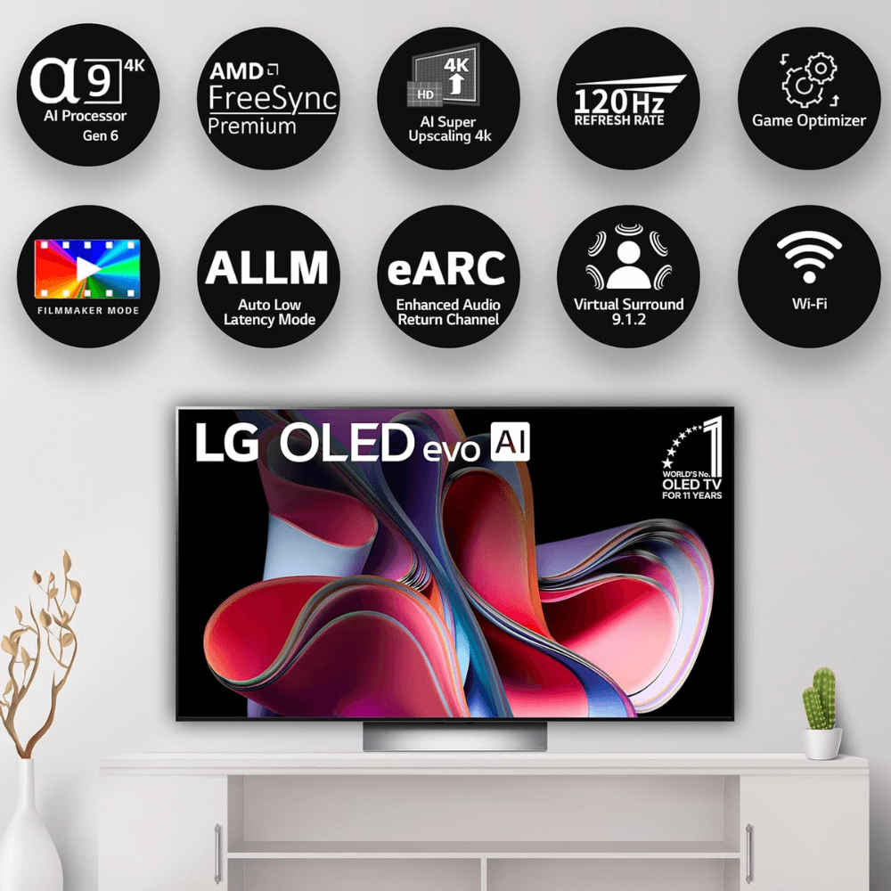 LG G3 139 cm (55 inch) OLED 4K Ultra HD WebOS TV with Dolby Vision and Dolby Atmos - Image 4
