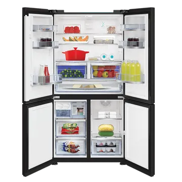 VOLTAS beko 626 Litres Frost Free Side by Side Refrigerator with Neo Frost Dual Cooling (RSB64GF, Glass Black) - Image 3