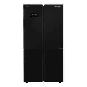VOLTAS beko 626 Litres Frost Free Side by Side Refrigerator with Neo Frost Dual Cooling (RSB64GF, Glass Black)